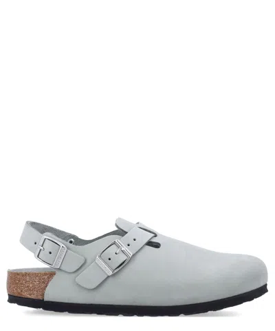 Birkenstock 1774 Tokio Mules In Grey