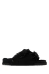 Birkenstock 1774 X Becomes Berlin Black Shearling Zürich 1774 Slippers In Multi