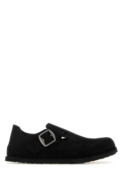 Birkenstock 1774 X Becomes Berlin Black Suede London Loafers In Multi