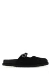 Birkenstock 1774 X Becomes Berlin Black Suede Maria Cazador Slippers In Black