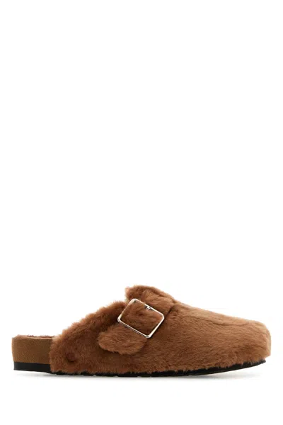 Birkenstock 1774 X Becomes Berlin Caramel Shearling Boston 1774 Slippers In Brown