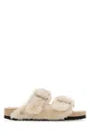Birkenstock 1774 X Becomes Berlin Ivory Shearling Arizona 1774 Slippers In Multi