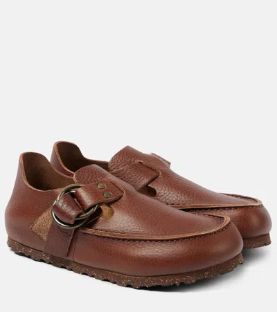 Birkenstock 1774 X Filson London Methow Leather Loafers In Brown