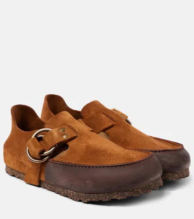Birkenstock 1774 X Filson London Methow Suede Loafers In Brown