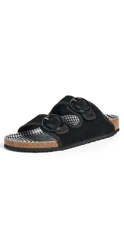 Birkenstock 1774 X Repetto Arizona Round Buckle Sandals Black