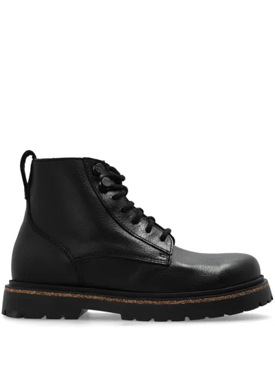 Birkenstock Prescott Leather Boots In Black Leather