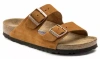 Birkenstock Suede Arizona Sandals Mink Brown In Brown