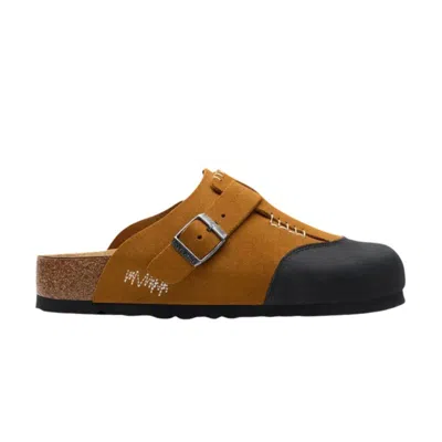 Pre-owned Birkenstock Ader Error X  Boston Cap Level 'camel' | Gold | Men's Size 46