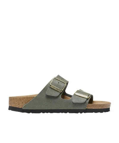 Birkenstock Adjustable Flat Sandals In Animal Print