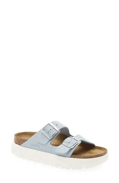 Birkenstock Airzona Chunky Suede Slide Sandal In Baby Blue