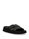 Birkenstock Almina Leather Slides In Black