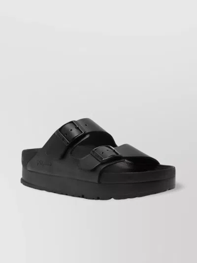 BIRKENSTOCK ALMOND TOE DOUBLE-STRAP FLATFORM SANDALS