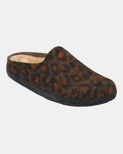 Birkenstock Amsterdam Wrapped Dip Felt Womens Slippers In Brown