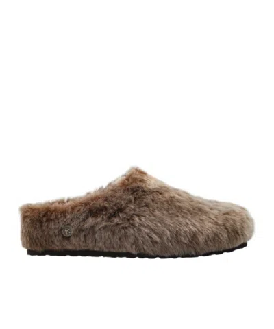 Birkenstock Amsterdam Wrapped Shearling Os Slides In Multi