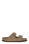 Birkenstock Arizona Suede Dual-buckle Slide Sandals
