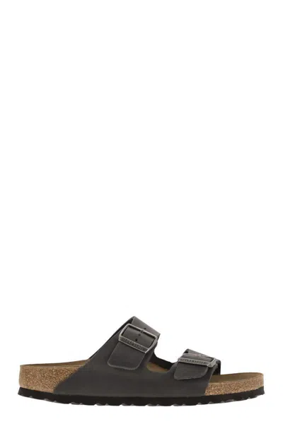 Birkenstock Arizona - Leather Slipper In Black