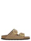 Birkenstock Arizona Big Buckle Sandcastle Sandal In Neutral