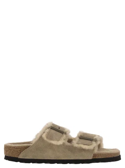 BIRKENSTOCK ARIZONA - SUEDE LAMB FUR SLIPPER