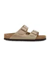Birkenstock Arizona Slippers In Grey Suede