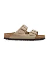 Birkenstock Arizona Slippers In Grey Suede