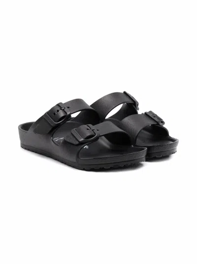 Birkenstock Kids' Double-buckle Open-toe Sandals In Black