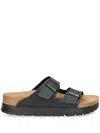 Birkenstock Arizona 25 Mm Platform Slides In Black
