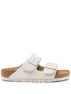 Birkenstock White Regular Arizona Soft Footbed Sandals In White