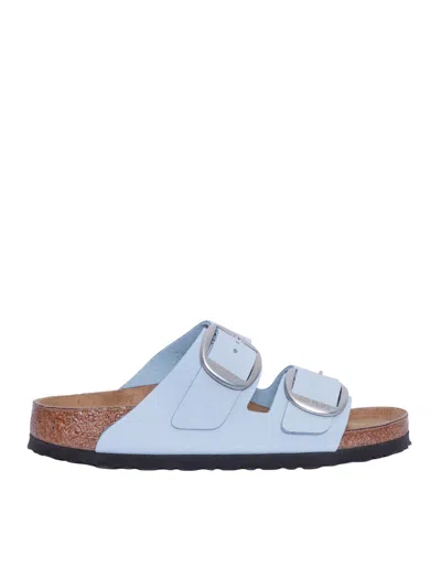 Birkenstock Arizona Big Buckle Baby Blue, Nubuck Leather, S