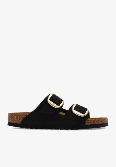 Birkenstock Arizona Big Buckle Birko-flor Slides In Black