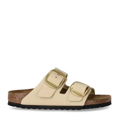 Birkenstock Arizona Big Buckle Ecru Sandal In Beige