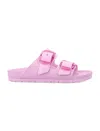 Birkenstock Arizona Big Buckle Eva Pink Sandal In Animal Print