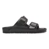 Birkenstock Arizona Leather Buckled Sandals In Black