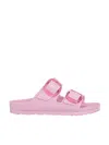 Birkenstock Arizona Big Buckle Eva Pink Sandal In Animal Print