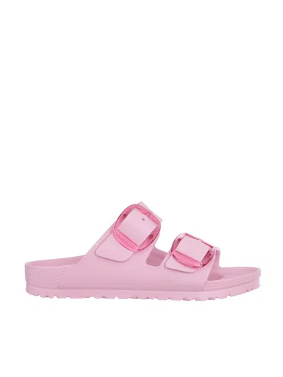 Birkenstock Arizona Big Buckle Eva Pink Sandal In Animal Print