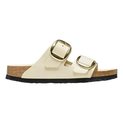 Birkenstock Arizona Big Buckle High - Shine Ecru 1026128 Women's In White