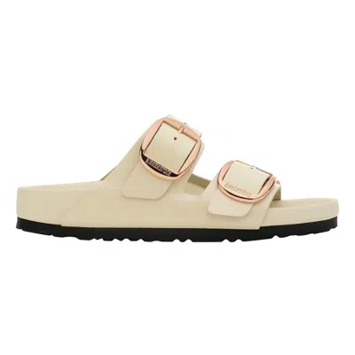 Birkenstock Arizona Big Buckle High-shine Ecru 1027850 Women's In Neutral