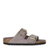 Birkenstock Arizona Big Buckle High Shine Faded Purple Sandal In Purple