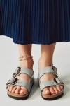 Birkenstock Arizona Big Buckle High Shine Sandals In Grey
