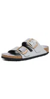 Birkenstock Arizona Big Buckle High Shine Sandals Stone Coin