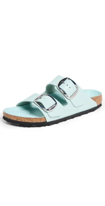 Birkenstock Arizona Big Buckle High Shine Sandals In Blue