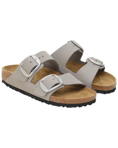 Birkenstock Arizona Big Buckle Leather Sandal In Gray