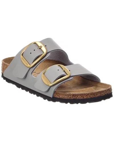 Birkenstock Arizona Big Buckle Leather Sandal In Gray