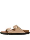 Birkenstock Arizona Big Buckle Leather Sandals In Neutral
