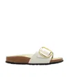 Birkenstock Catalina Birko-flor Graceful Pearl White Mules In White