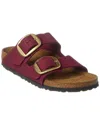 Birkenstock Arizona Big Buckle Narrow Fit Leather Sandal In Red