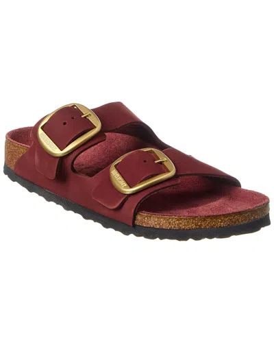 Birkenstock Arizona Big Buckle Narrow Leather Sandal In Red