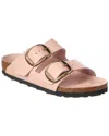 Birkenstock Arizona Big Buckle Narrow Patent Sandal In Pink
