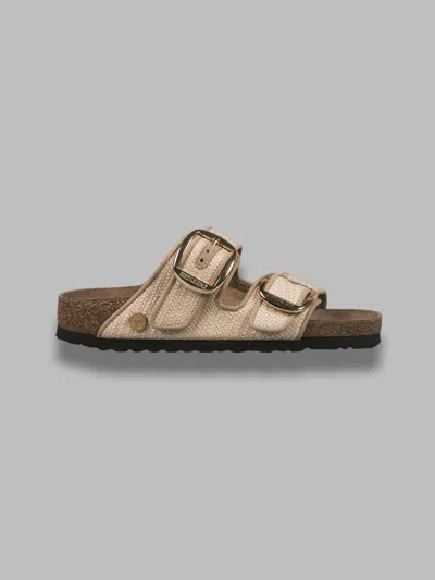 Birkenstock Arizona Big Buckle Natural – Woven Textile Sandal In Neutral