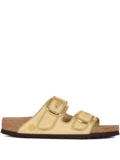 Birkenstock Arizona Big Buckle Natural – Woven Textile Sandal In Neutral
