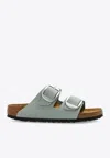 BIRKENSTOCK ARIZONA BIG BUCKLE NUBUCK LEATHER SANDALS
